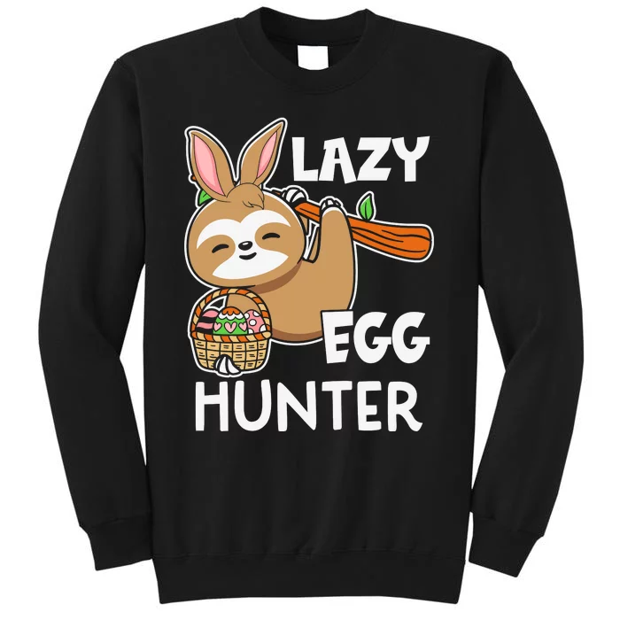 Lazy Egg Hunter Sloth Happy Easter Day Gift For Toodler kids Sweatshirt