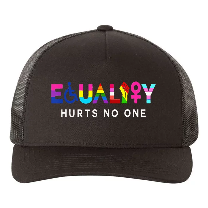 Lgbt Equality Hurts No One Pride Human Rights Yupoong Adult 5-Panel Trucker Hat