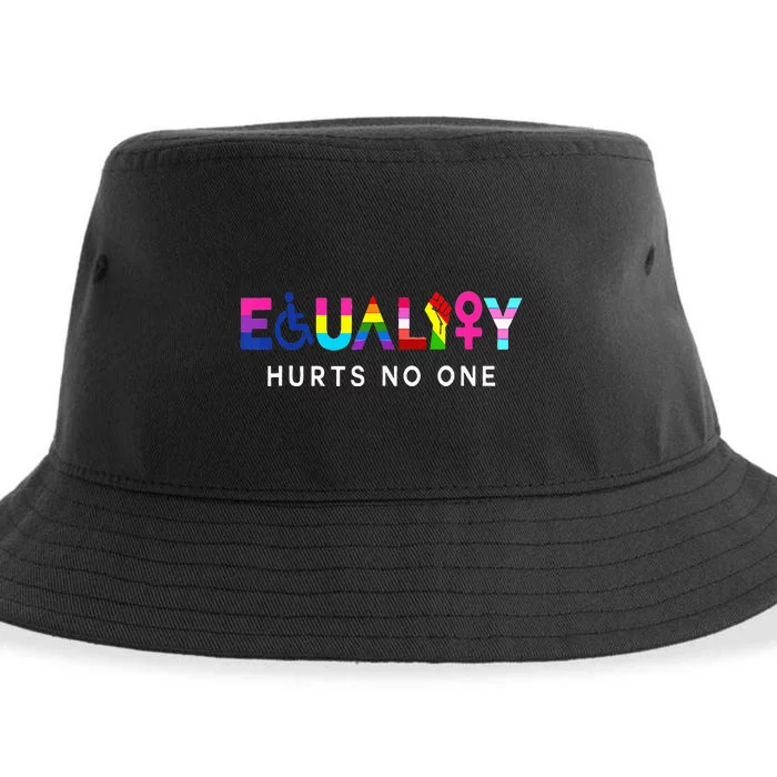 Lgbt Equality Hurts No One Pride Human Rights Sustainable Bucket Hat