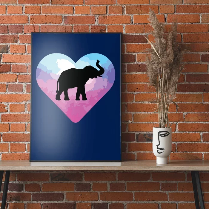 Love Elephant Poster