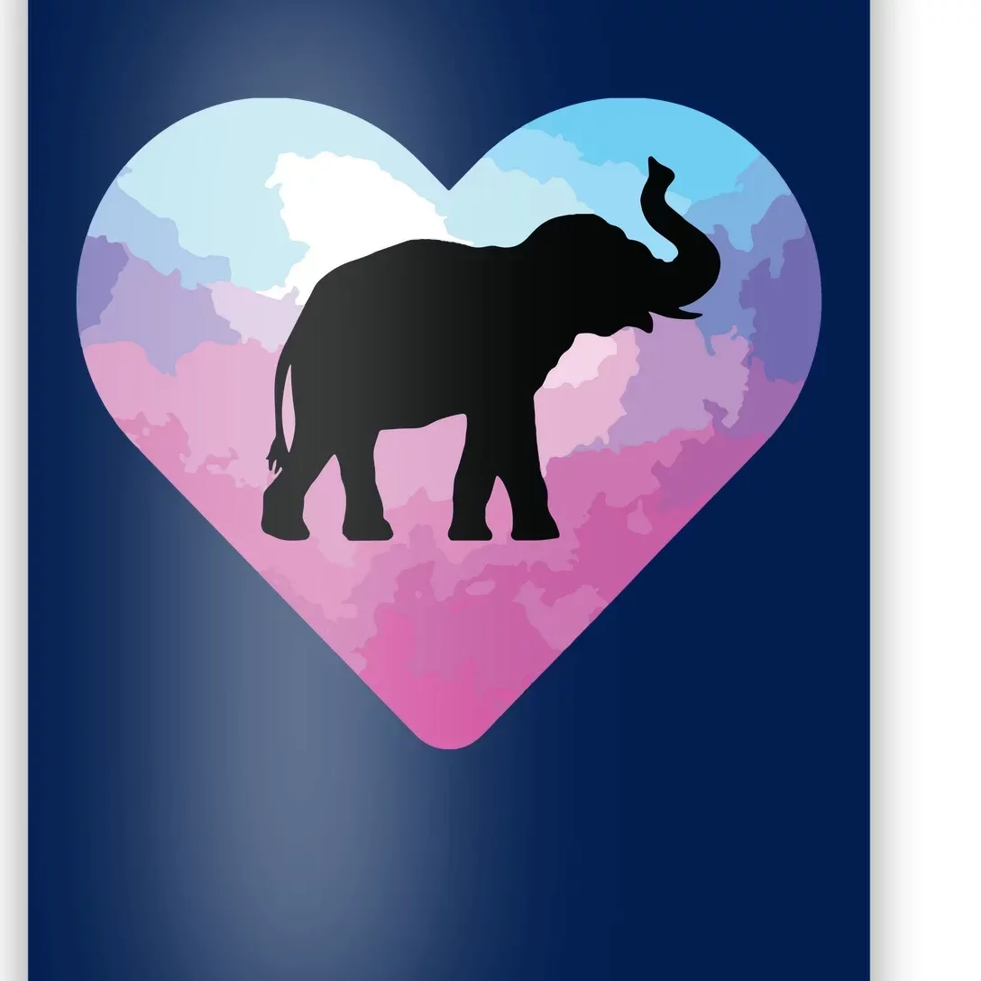 Love Elephant Poster