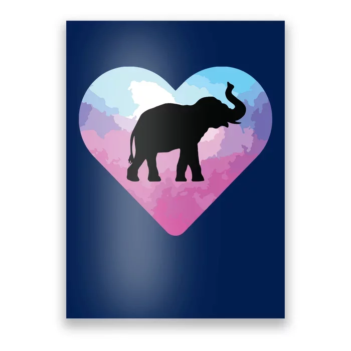 Love Elephant Poster