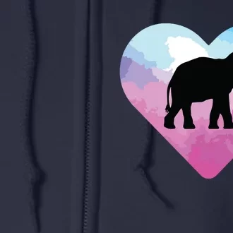 Love Elephant Full Zip Hoodie