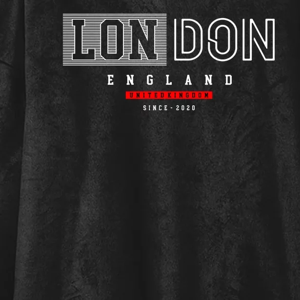 London England Hooded Wearable Blanket