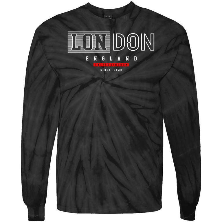 London England Tie-Dye Long Sleeve Shirt