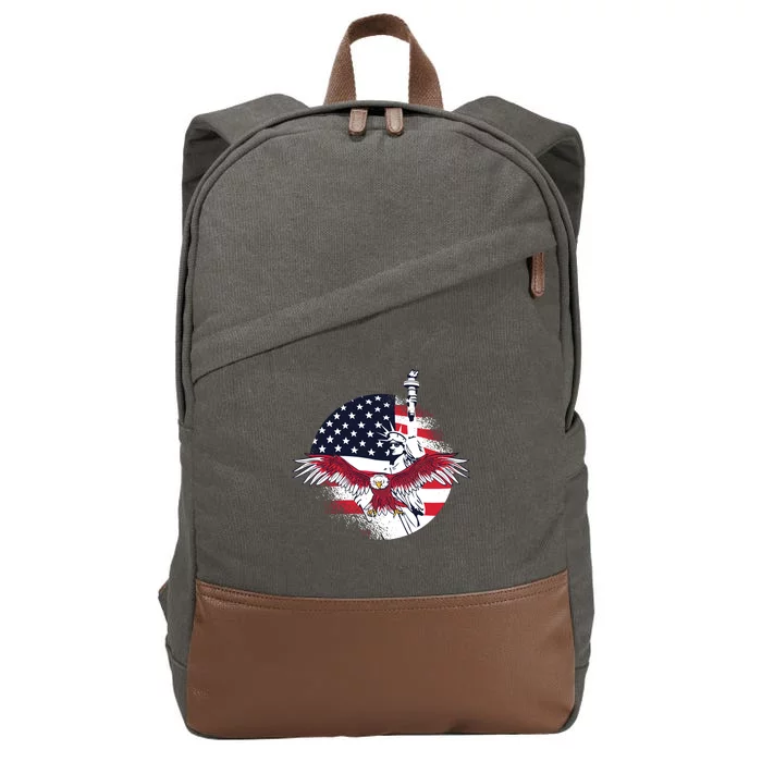 Liberty Eagle Cotton Canvas Backpack