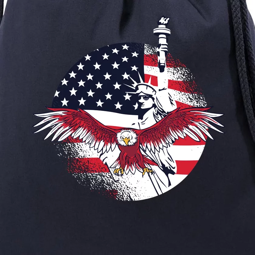 Liberty Eagle Drawstring Bag