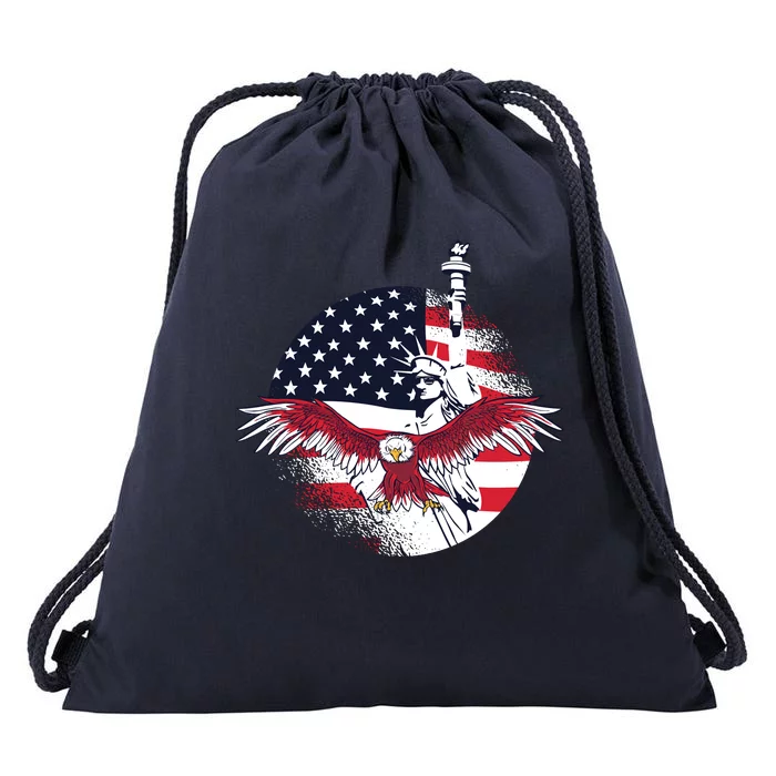 Liberty Eagle Drawstring Bag