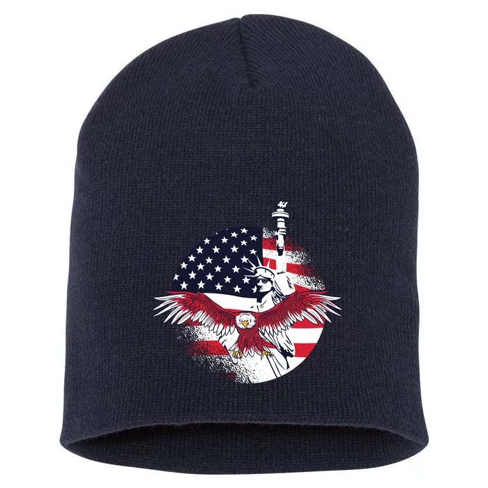 Liberty Eagle Short Acrylic Beanie