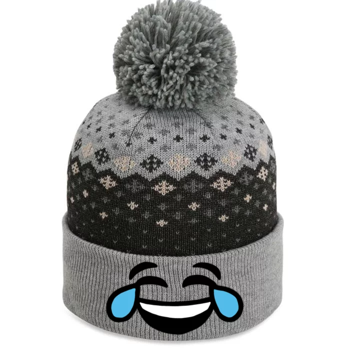 Laugh Emoji The Baniff Cuffed Pom Beanie