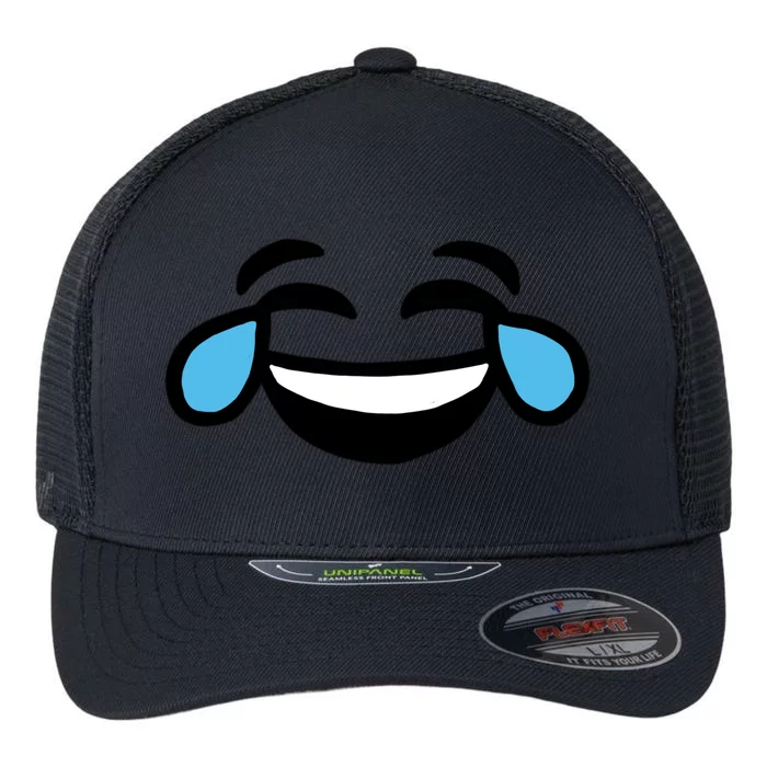 Laugh Emoji Flexfit Unipanel Trucker Cap