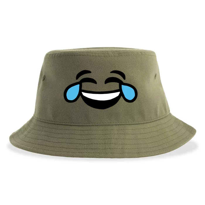 Laugh Emoji Sustainable Bucket Hat