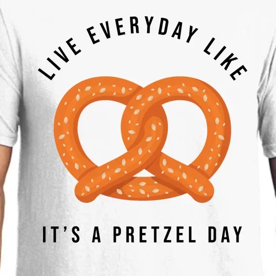 Live Everyday Like It's Pretzel Day Pajama Set