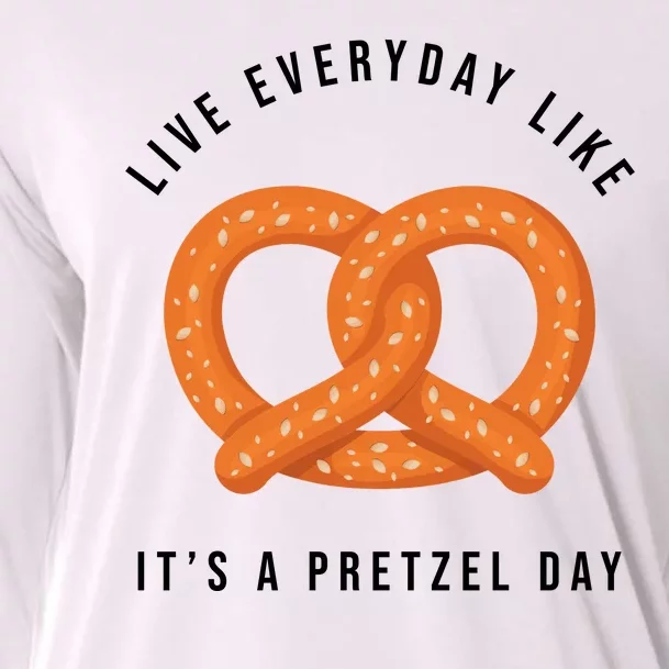 Live Everyday Like It's Pretzel Day Cooling Performance Long Sleeve Crew