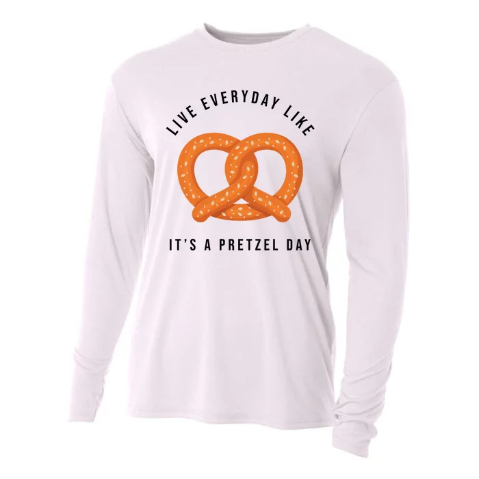 Live Everyday Like It's Pretzel Day Cooling Performance Long Sleeve Crew