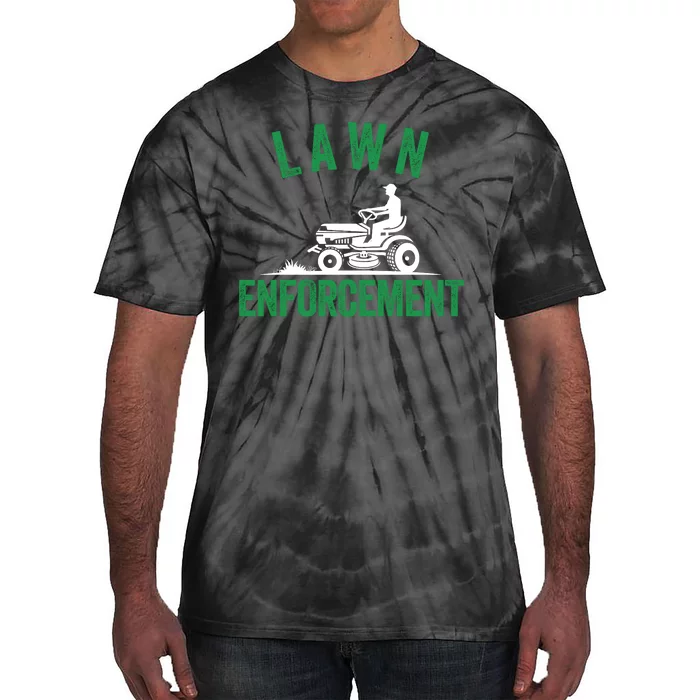 Lawn Enforcement Lawn Aficionado Lawn Care Lover Lawn Pride Lawncare Yardwork Tie-Dye T-Shirt