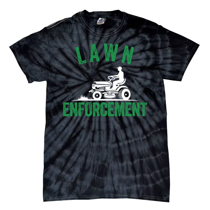 Lawn Enforcement Lawn Aficionado Lawn Care Lover Lawn Pride Lawncare Yardwork Tie-Dye T-Shirt