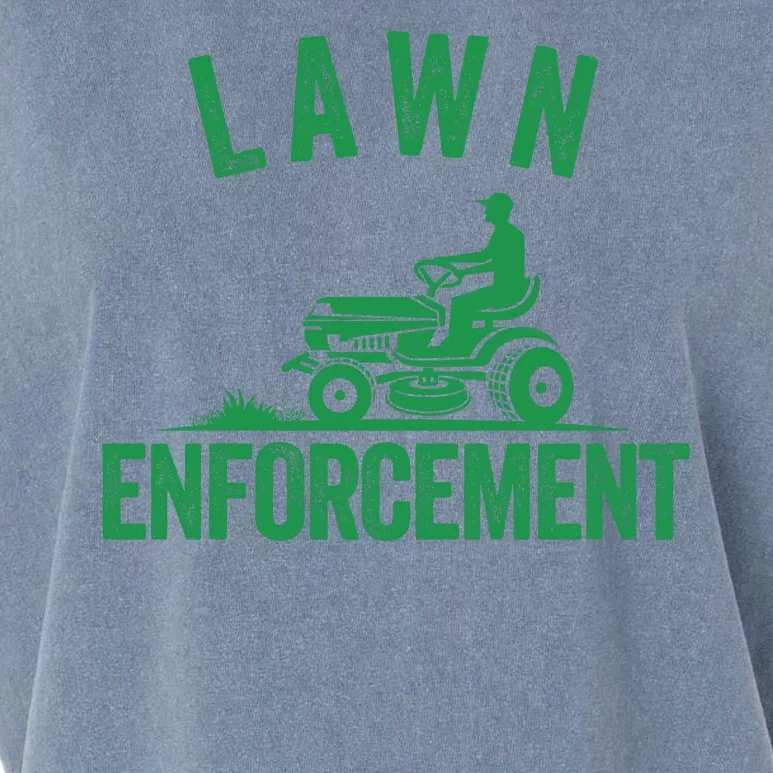 Lawn Enforcement Lawn Aficionado Lawncare Yardwork Lawn Care Lover Lawn Pride Garment-Dyed Women's Muscle Tee