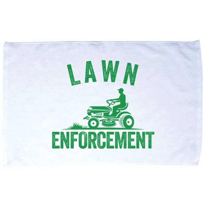 Lawn Enforcement Lawn Aficionado Lawncare Yardwork Lawn Care Lover Lawn Pride Microfiber Hand Towel