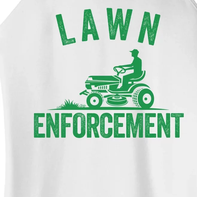 Lawn Enforcement Lawn Aficionado Lawncare Yardwork Lawn Care Lover Lawn Pride Women’s Perfect Tri Rocker Tank