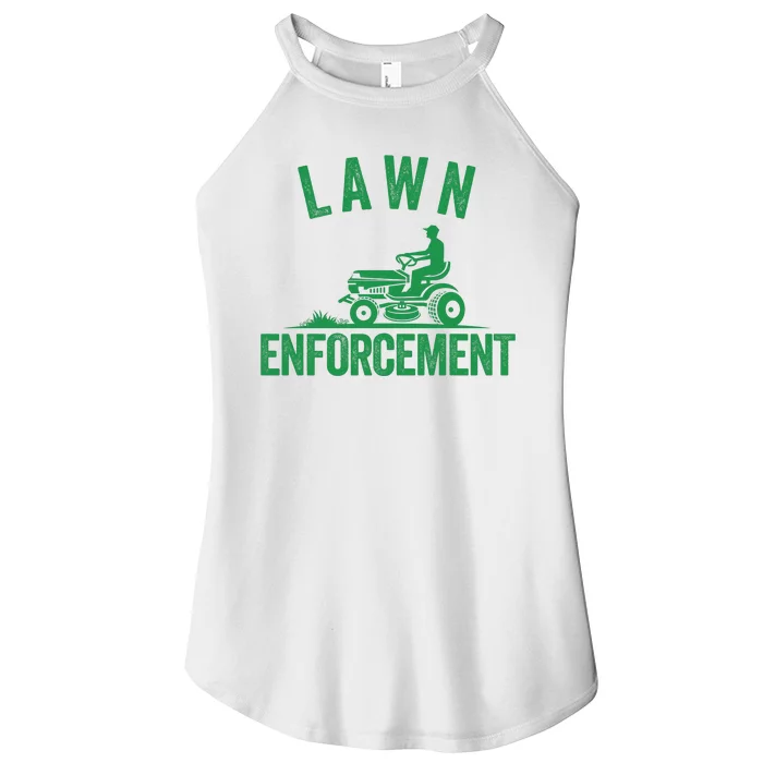 Lawn Enforcement Lawn Aficionado Lawncare Yardwork Lawn Care Lover Lawn Pride Women’s Perfect Tri Rocker Tank