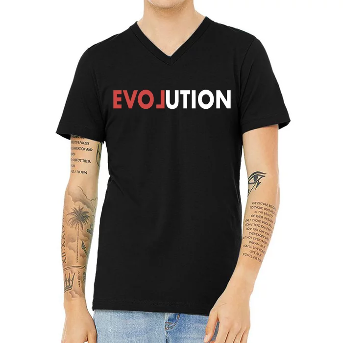 Love Evolution V-Neck T-Shirt