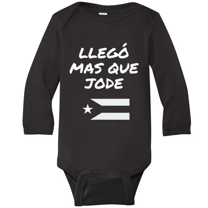 Llego El Mas Que Jode Baby Long Sleeve Bodysuit