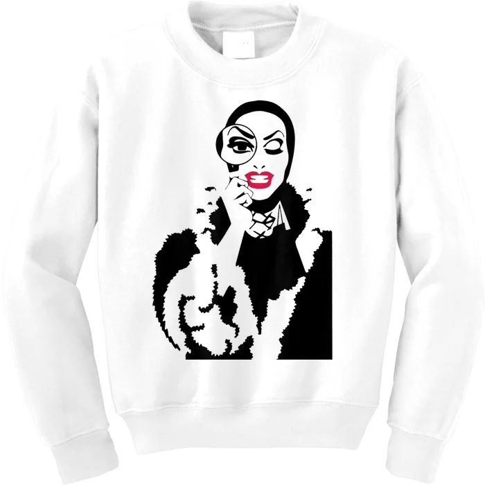 Little Edie Monsoon Drag Queen Race Kids Sweatshirt