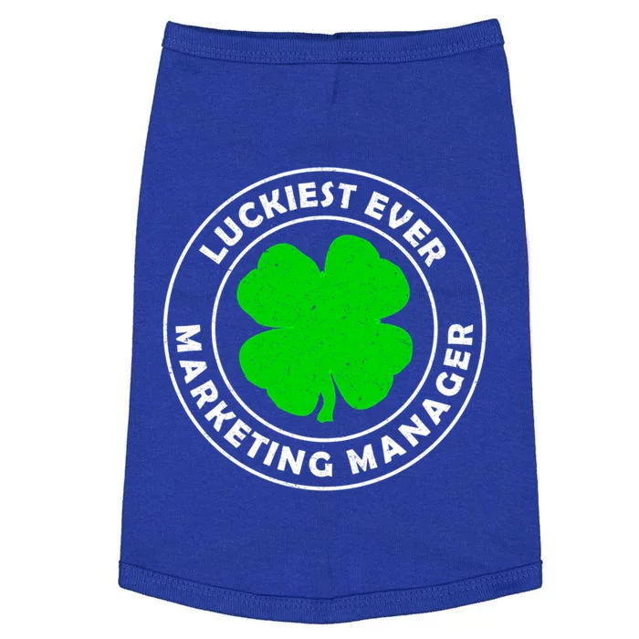 Luckiest Ever Marketing Ager Lucky St Patrick's Day Great Gift Doggie Tank