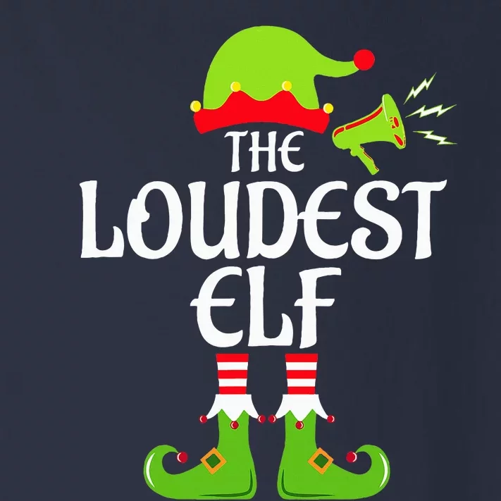 Loudest Elf Matching Family Group Christmas Party Xmas Funny Toddler Long Sleeve Shirt