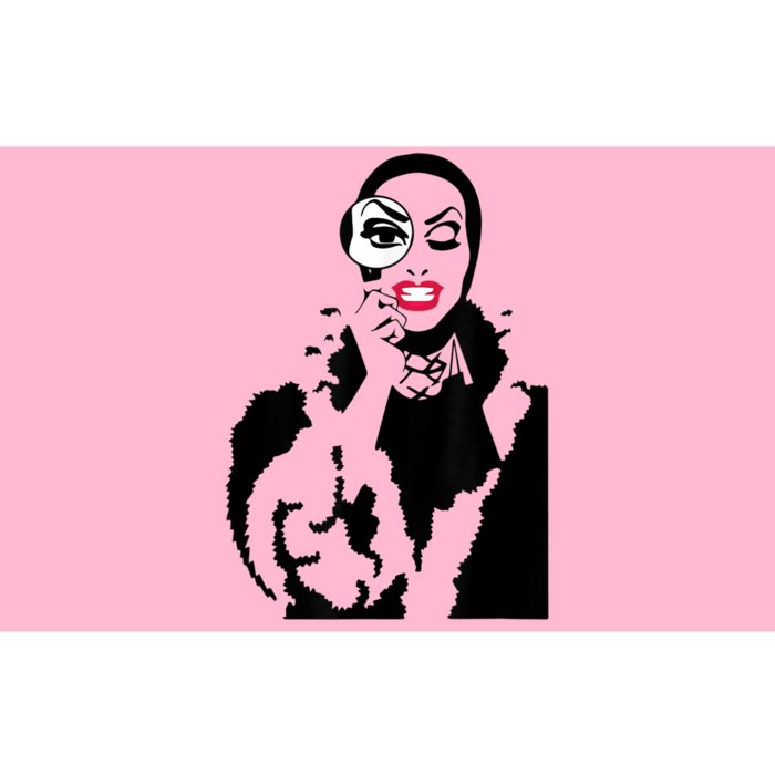 Little Edie Monsoon Drag Queen Race Graphic Bumper Sticker