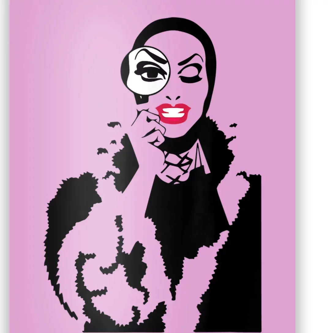 Little Edie Monsoon Drag Queen Race Graphic Poster