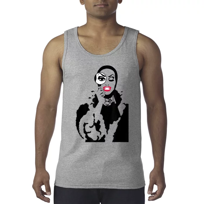 Little Edie Monsoon Drag Queen Race Graphic Tank Top