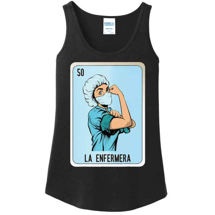 La Enfermera Mexican Slang Chicano Bingo Cards Ladies Essential Tank