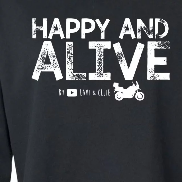 Limited Edition Motorcycle Adventure Cropped Pullover Crew