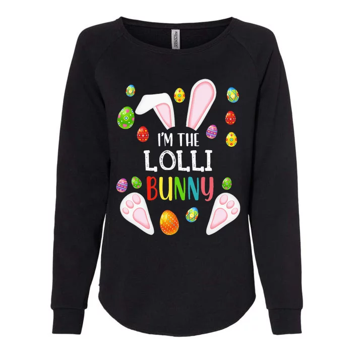 Lolli Easter Matching Family Party Egg Bunny Face Costume Womens California Wash Sweatshirt