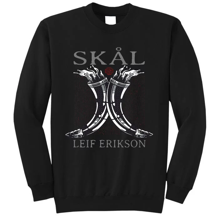 Leif Erikson Mead Horns SkåL Viking For Norseman Sweatshirt