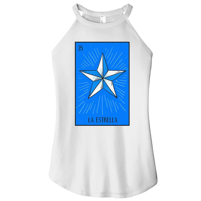 La Estrella Mexican Lottery Culture Women’s Perfect Tri Rocker Tank