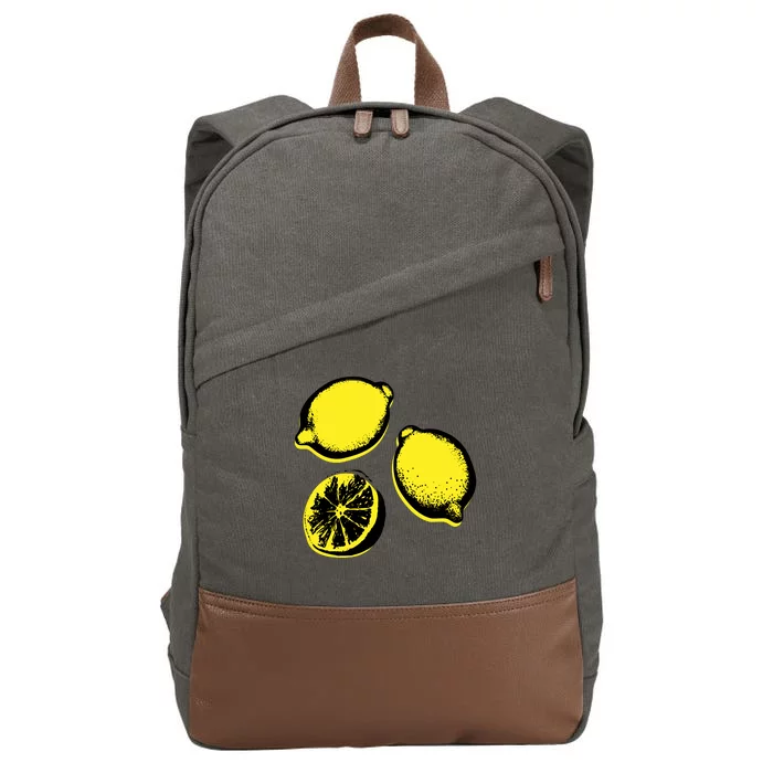 Lemon Cotton Canvas Backpack