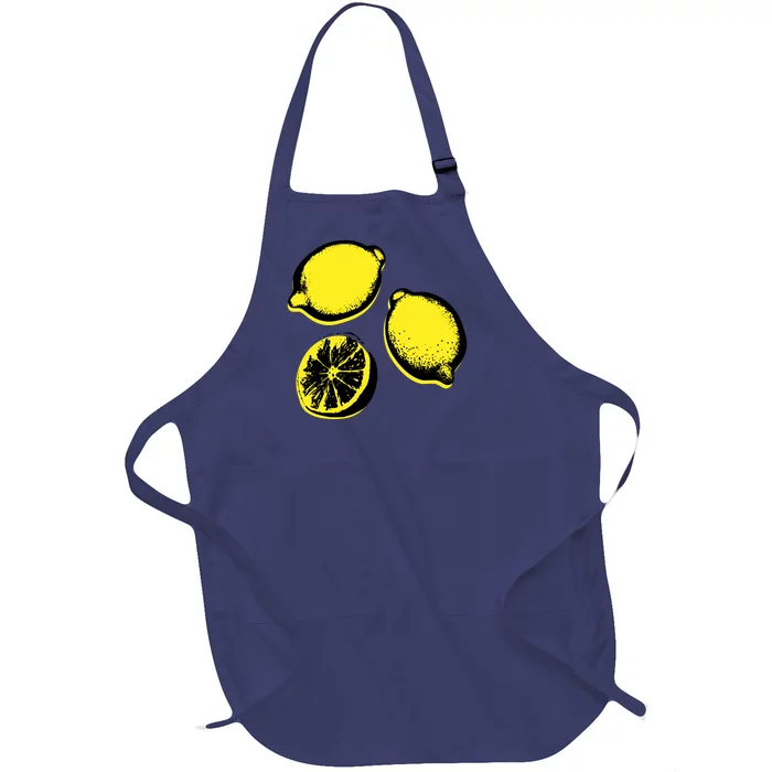 Lemon Full-Length Apron With Pocket