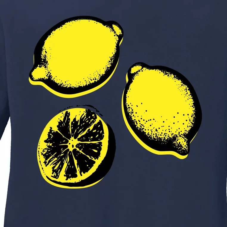 Lemon Ladies Long Sleeve Shirt