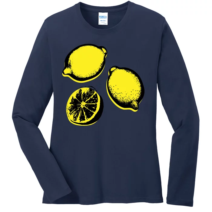 Lemon Ladies Long Sleeve Shirt