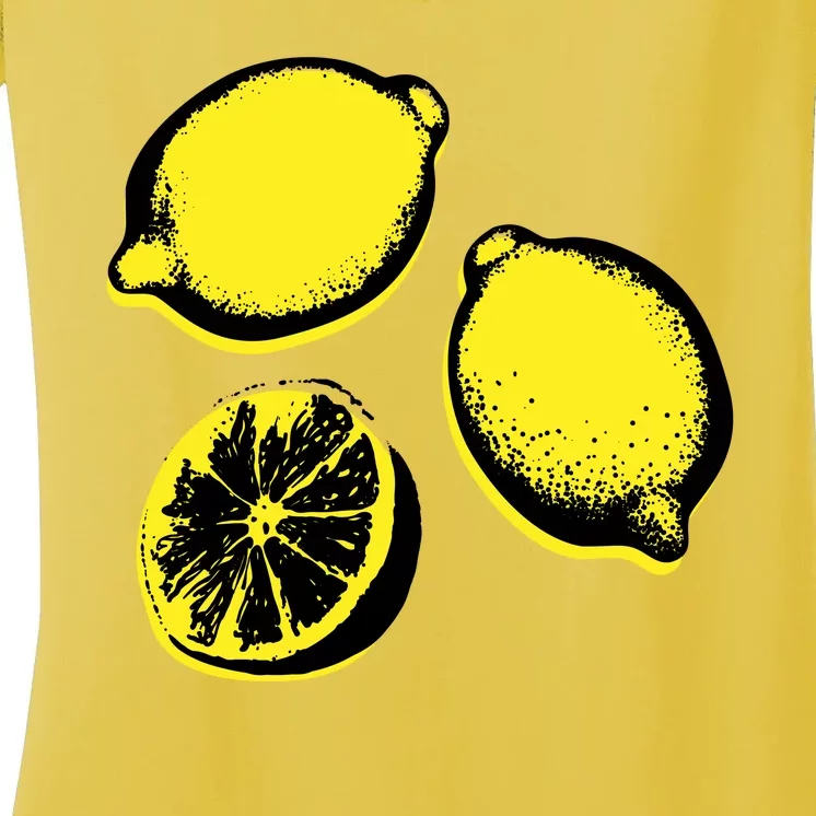 Lemon Women's V-Neck T-Shirt