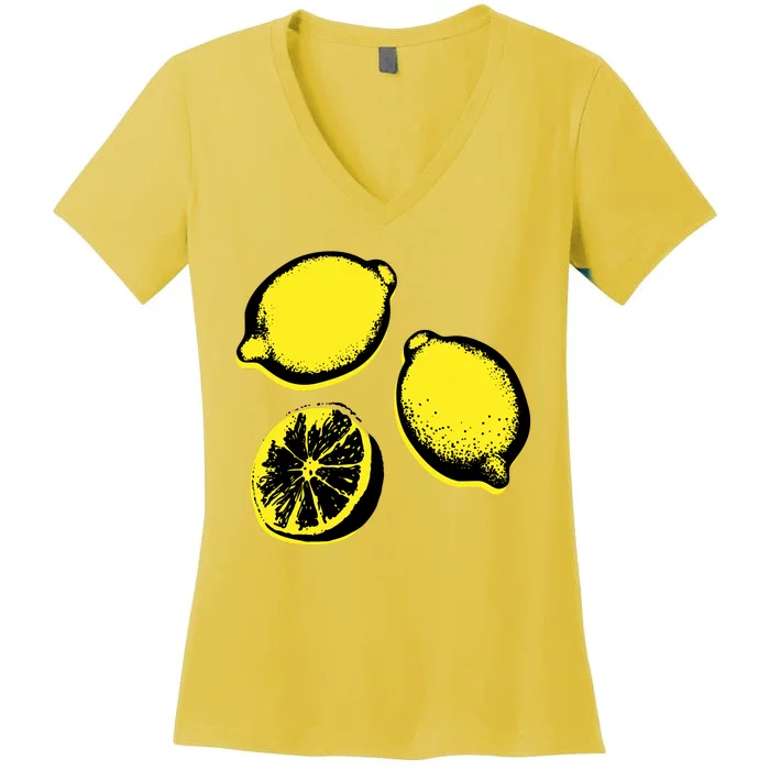 Lemon Women's V-Neck T-Shirt