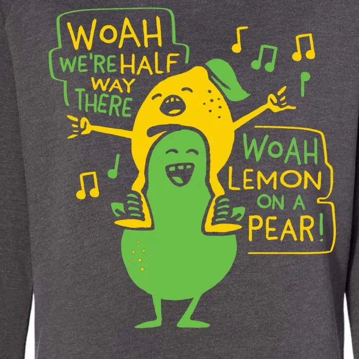 Lemon On A Pear Womens California Wash Sweatshirt