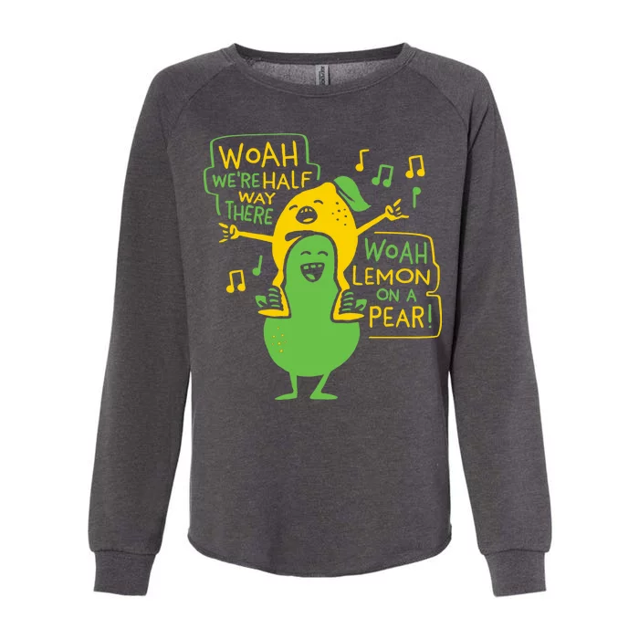 Lemon On A Pear Womens California Wash Sweatshirt