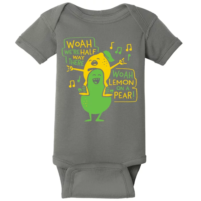 Lemon On A Pear Baby Bodysuit