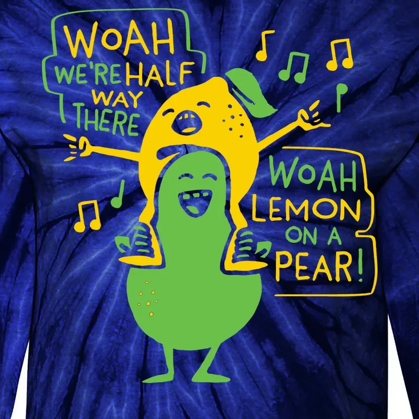 Lemon On A Pear Tie-Dye Long Sleeve Shirt