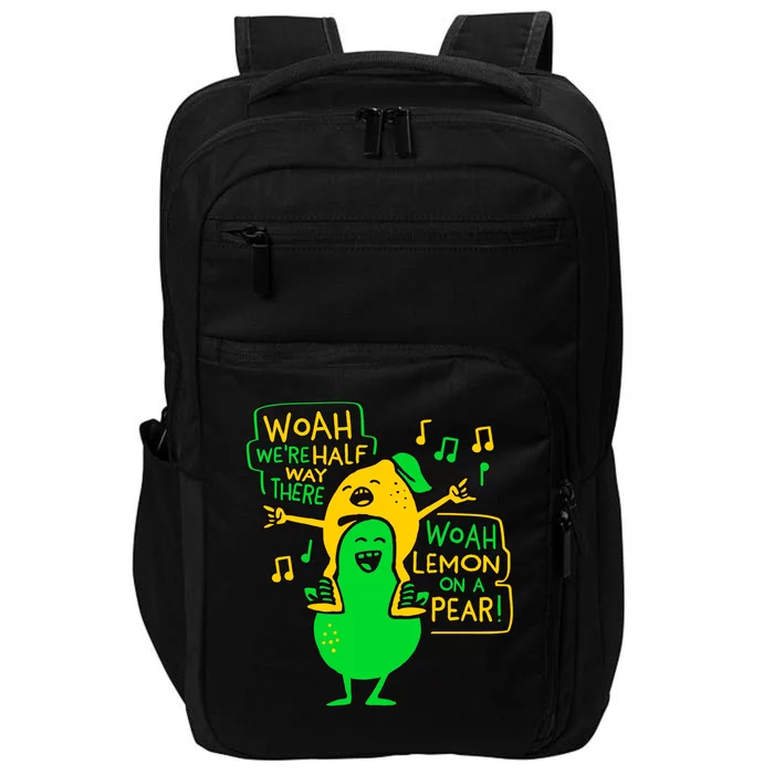 Lemon On A Pear Funny Meme Impact Tech Backpack