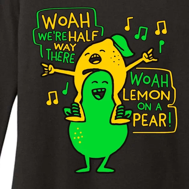 Lemon On A Pear Funny Meme Womens CVC Long Sleeve Shirt